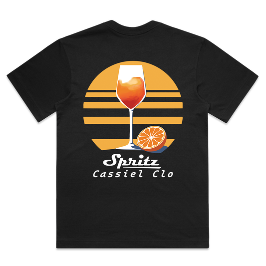 Cassiel Spritz Box Black Tee