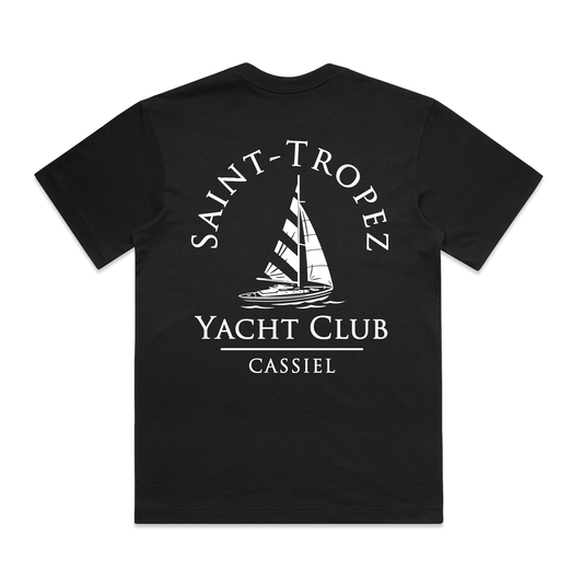 Cassiel Saint Tropez Yacht Box Black Tee